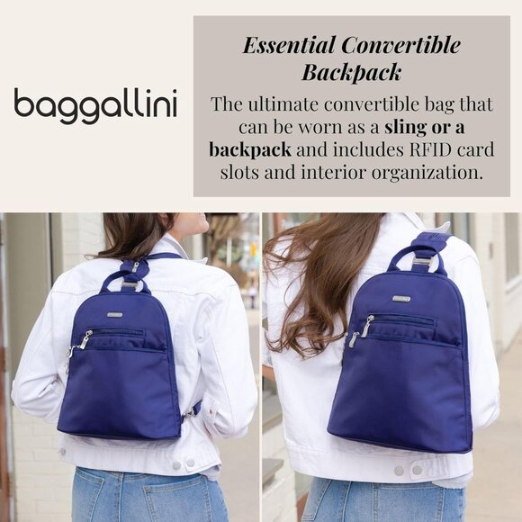 Stylish 11"x12" Triangular Backpack Sling - Water-Repellent & Machine Washable - Picture 2 of 7